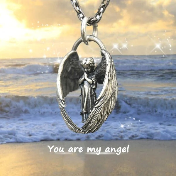 🔥Last Day Promotion 50%🔥 - Praying Angel Pendant Necklace - You are my angel