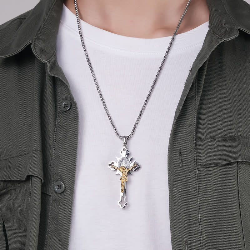 ST.Benedict Protection Cross Power Pendant Necklace 13 Reviews