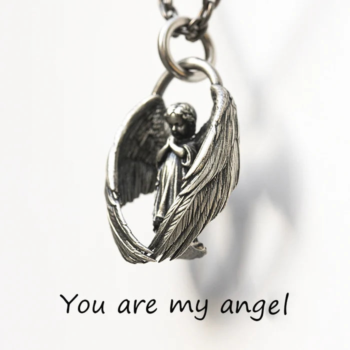 🔥Last Day Promotion 50%🔥 - Praying Angel Pendant Necklace - You are my angel