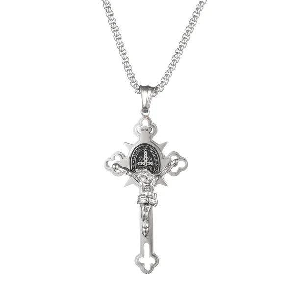 ST.Benedict Protection Cross Power Pendant Necklace 13 Reviews