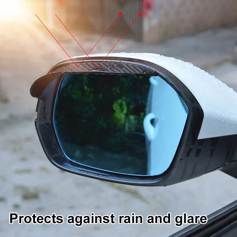 🎁2pcs 🚗Car Rear View Mirror Rain Eyebrow Visor🔥