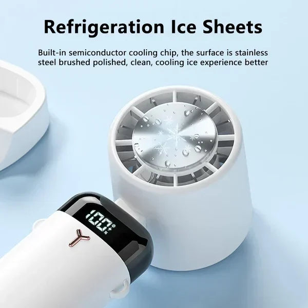 Portable electric cold compress cooling fan