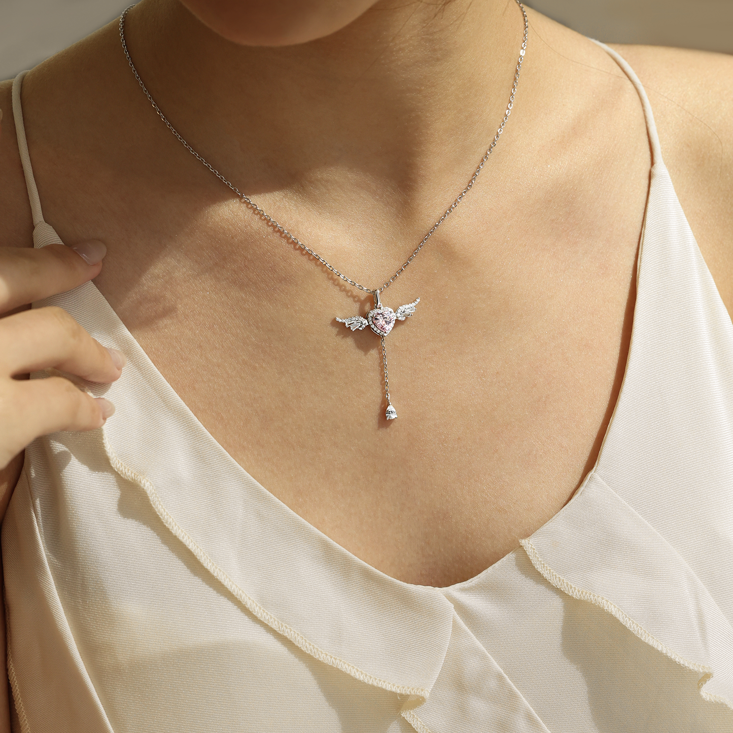 "Angel's Love" Sterling Silver Necklace