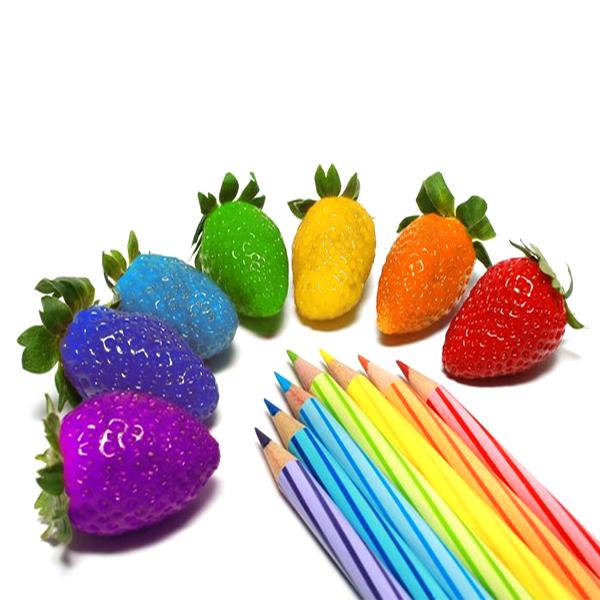 Rainbow Colored Magical Strawberries Seeds